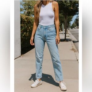 Vintage Levi's 501 Women's Light Blue Skinny Jeans